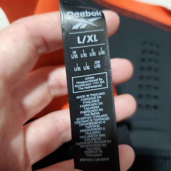 REEBOK NWT PureMove+ Bra MotionSense Adjustable Stretch Blk Womens L/XL A-C Cup - Picture 11 of 13